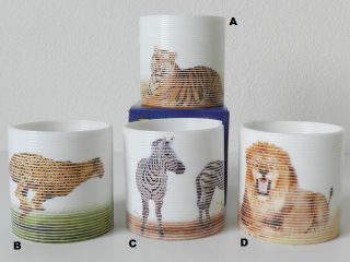 Obrázek z Pružina safari 6,5cm, 4druhy 